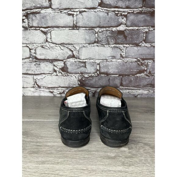 Salvatore Ferragamo Sport Black Suede Almond Toe Loafers Women’s 8.5AA US/38.5EU - Picture 5 of 16